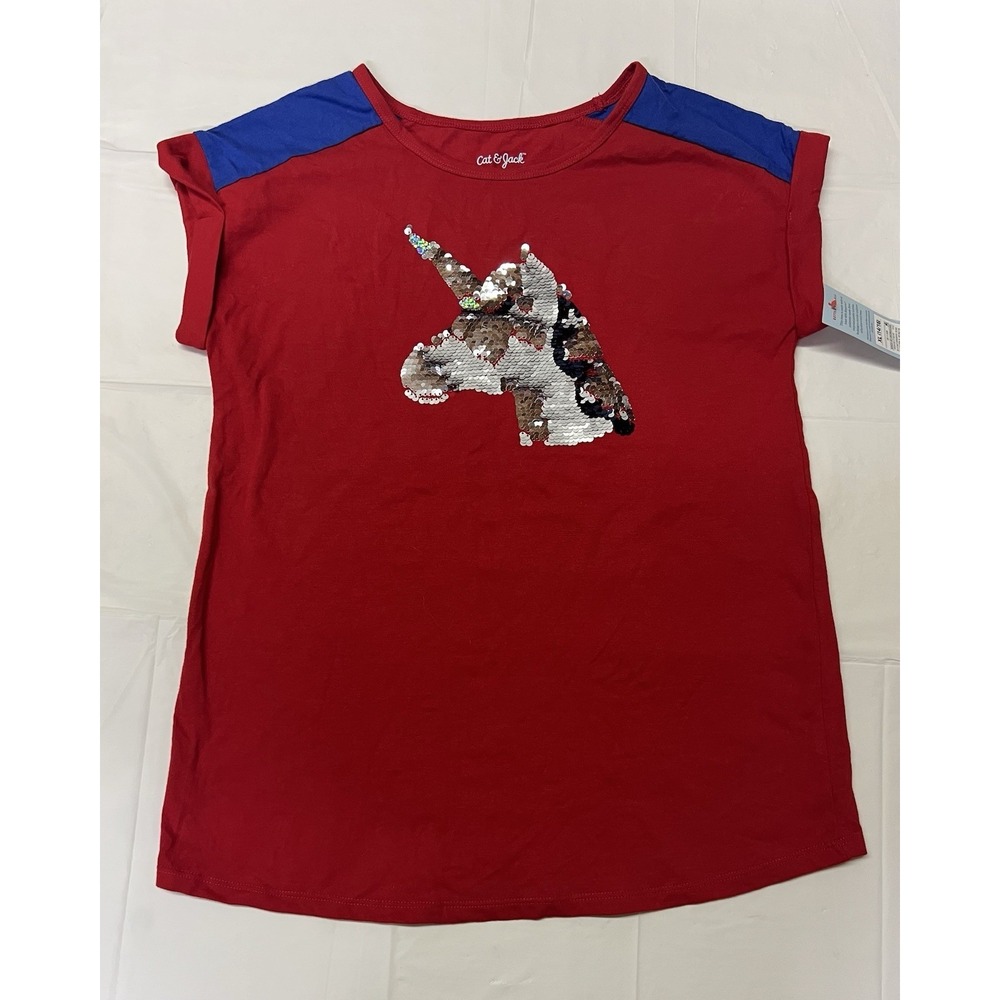 Cat & Jack Unicorn T-shirt Girls Size XL 14/16